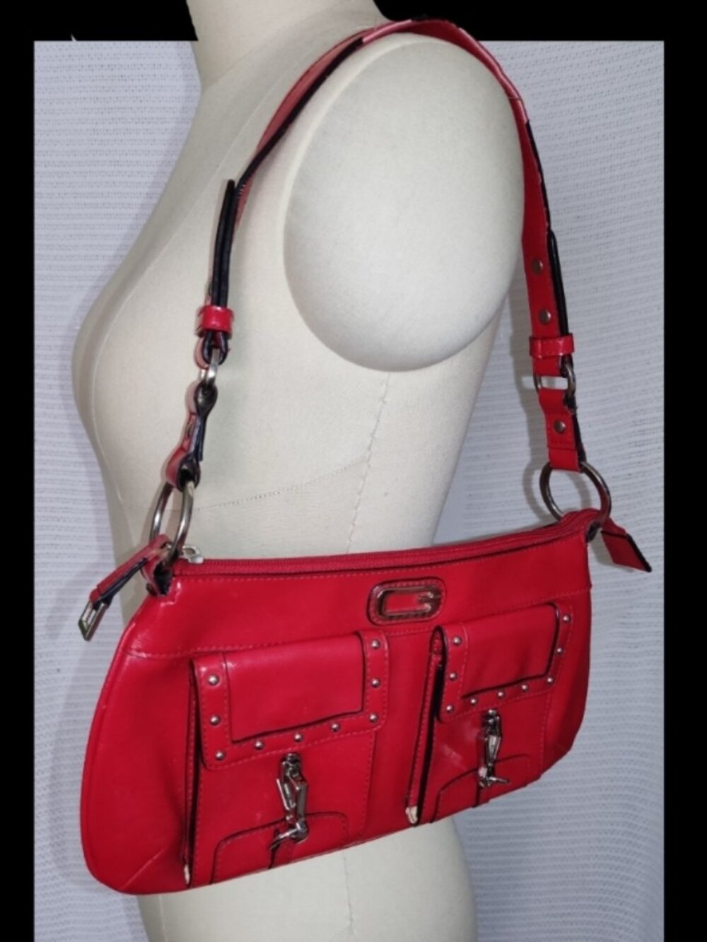 Guess Red Purse - Picture 2 of 16